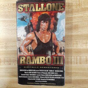 Rambo 3 1988 III VHS Digitally Remastered Peter MacDonald Stallone Cult Action
